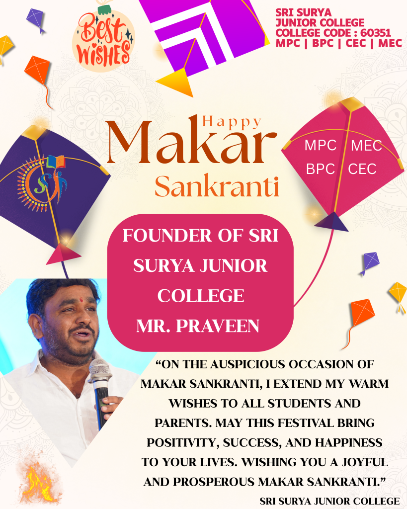 Happy Makar Snkirathri Sri Surya junior college